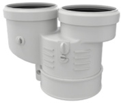 Sdoppiatore in PP 80/80 per Vaillant